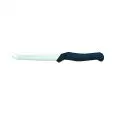COUTEAU À FROMAGE À DEUX POINTES - LAME EN ACIER INOXYDABLE TEMPRÉ AISI 420 - POIGNÉE EN CAOUTCHOUC ANTIDÉRAPANTE - LAVABLE AU LAVE VAISSELLE -  LAME 12 cm