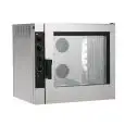 FOUR À GAZ MIXTE À CONVECTION ET VAPEUR DIRECTE POUR GASTRONOMIE ET PÂTISSERIE  - Mod NECG72 - CONTRÔLE ÉLECTROMÉCANIQUE - ALIMENTATION MONOPHASÉ 230/1/50 - PUISSANCE  KW 16 + 0,6 - CAPACITÉ : 7 X (GN 1/1 ; 60X40) - DISTANCE ENTRE PLAQUES  cm 7,4 - DIM cm