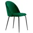 Sedia - couleur verde - Structure en métal verni, seduta e schienale imbottiti, rivestimento en velluto - Modèle 1761-JB1-V-01