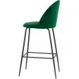 Sgabello - couleur verde - Structure en métal verni, seduta e schienale imbottiti, rivestimento en velluto - Modèle 1763-JA6-V-01