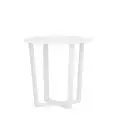 Tavolino - couleur blanc - Structure en aluminium verni - Modèle 1806-ST40W-01