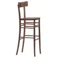 Sgabello - couleur marron - Structure en bois de hêtre - Modèle 1847-SI03-M-01