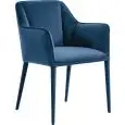 Sedia - couleur blu - Structure en métal, seduta e schienale imbottiti, rivestimento en velluto - Modèle 1900-DC01b