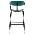Sgabello - couleur verde - Structure en métal verni, seduta e schienale en polypropylène - Modèle 1903-RD02PE-01