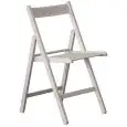 Sedia - couleur blanc - Structure pieghevole en bois de hêtre - Modèle 1912-SN01W
