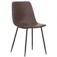 Sedia - couleur marronie - ​Structure en métal verni, scocca imbottita en ecopelle - Modèle 1927-marron