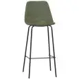Sgabello - couleur verde - Structure en métal verni, scocca imbottita en ecopelle - Modèle 1928-verde