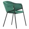 Poltroncina - couleur verde - Structure en métal verni, seduta e schienale imbottiti, rivestimento en tessuto o velluto - Modèle 1939-velluto-verde