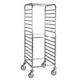 Échelle porte-plaques - Mod 2072 - Structure en acier inox - Glissières en acier inox - Capacité : 14 plaques GN 1/1 (53x32,5 cm) - Dimensions L 65 x P 72 x h 163 cm