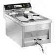 FRITEUSE ÉLECTRIQUE - LIGNE FUNNY - Mod. FC 12 - 1 cuve 12 L d'huile - Puissance 9 kW - Dimensions : L 40 x P 70 x H 42 cm - Norme CE