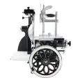 TRANCHEUSE À VOLANT MANUEL  - Mod. 30V VFM NERA - Lame Ø 300 - Largeur max de coupe mm 230x190 - Aiguiseur  fixe  - Dim. cm L 60 x P 72 x 74 H - Norme CE