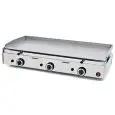 PLANCHA À GAZ DE COMPTOIR - Mod SPG-1001 - Plaque lisse en acier - Puissance 9300 W - Surface de cuisson cm L 98,3 x P 39,5 - Dimensions cm L 102 x P 50,7 x 23,4 H - Norme CE
