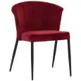 Sedia - couleur rosso - Structure en métal verni, seduta e schienale imbottiti, rivestimento en velluto - Modèle 539-rossa