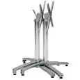 Base - couleur aluminium - Structure empilable en aluminium verni avec accessorio pieghevole e pieds réglables - Modèle 611-F3-IMP-01