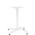 Base - couleur blanc - Structure empilable en aluminium verni avec accessorio pieghevole e pieds réglables - Modèle 611-F3W-01