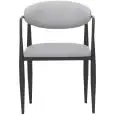 Sedia - couleur grigia - Structure en métal verni, seduta e schienale imbottiti, rivestimento en ecopelle - Modèle 732-MG01-light-grey