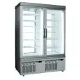 VITRINE RÉFRIGÉRÉE POUR PÂTISSERIE ET CRÈME GLACÉE - MOD. TEK/40 - STRUCTURE EXTERNE EN ALUMINIUM ANODISÉ - VERRE À FAIBLE ÉMISSIVITÉ - TEMPÉRATURE °C -15/-25; +2/+10 - DEUX COMPARTIMENTS SÉPARÉS - ALIMENTATION MONOPHASÉE - RÉFRIGÉRATION STATIQUE - VITRIN
