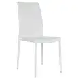 Sedia - couleur blanc - ​Structure en métal, seduta e schienale imbottiti, rivestimento en ecopelle - Modèle 824-RF97-W-01