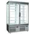 VITRINE RÉFRIGÉRÉE POUR PÂTISSERIE ET CRÈME GLACÉE - MOD. TEK/42 - STRUCTURE EXTERNE EN ALUMINIUM ANODISÉ - VERRE À FAIBLE ÉMISSIVITÉ - TEMPÉRATURE +C +5/-25 - DEUX COMPARTIMENTS SÉPARÉS - ALIMENTATION MONOPHASÉE - RÉFRIGÉRATION VENTILÉE - VITRINE DE VOTR