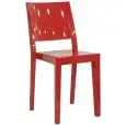 Sedia - couleur rosso - Structure en policarbonato - Modèle 889-PC492R