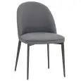 Sedia - couleur Gris - Structure en métal verni, scocca imbottita, rivestita en ecopelle - Modèle 892-G