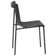 Sedia - couleur noir - Structure en métal verni, scocca en polypropylène, anti UV - Modèle 910-gu91-N