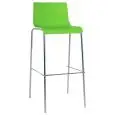Sgabello - couleur Verde - ​Structure en métal chromé, scocca en polypropylène - Modèle 932-K38V