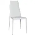 Sedia - couleur blanc - Structure en métal, seduta e schienale imbottiti, rivestimento en ecopelle - Modèle 948-F503W1