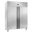 ARMOIRE RÉFRIGÉRÉE - ACIER INOX - FROID VENTILÉ - Mod. CM 1400 TN - GASTRONORM 2/1 (65 x 53 cm) - DEUX PORTES - AVEC SERRURE - CAPACITÉ 1400 L - TEMPÉRATURE -2° /+8° C - Dim. L 148 x P 83 x h 201 cm - NORME CE