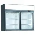 Présentoir placard réfrigéré de support pour produits surgelés avec capacité Lt 373 et température de -22 à -18 °C Klimaitalia KENAI TOP 145