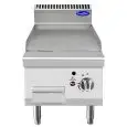 PLANCHA PROFESSIONNELLE À GAZ, PLAQUE INOX LISSE - DE COMPTOIR - Mod. CV7I4IEC - Puissance 7 kW - Dimensions L 40 X P 70 X H 54,7 cm - Norme CE