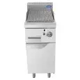 GRILL PIERRE DE LAVE PROFESSIONNEL À GAZ - Mod. CV9I4EH - COMPARTIMENT AVEC PORTE À BATTANT - Puissance 9 kW - Dimensions L 40 X P 90 X H 114 cm - Norme CE