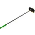 DOUBLE BROSSE EN INOX ET LAITON ÉQUIPÉ DE GROTTOIR - MOD. AV4971 - Hauteur 110 cm