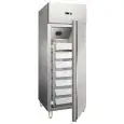 ARMOIRE RÉFRIGÉRÉE EN ACIER INOXYDABLE - VENTILÉE - Mod CZ 600 HMUL - N. 1 PORTE - SERRURE - CAPACITÉ LT 537 - TEMPÉRATURE -5° /+5°C - Dimensions cm L 68 x P 81 x H 200 - Norme CE