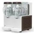 DISTRIBUTEUR DE PRÉPARATIONS CRÉMEUSES FROIDES ET SORBETS - MOD. B-CUBE 2 - 2 CUVE - 1 COMPRESSEUR - CAPACITÉ 2,8 + 2,8 L - Dim. L 37 x P 44 x h 49 cm - NORME CE