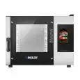 FOUR Â GAZ COMBINÉ À CONVECTION ET VAPEUR AVEC PANNEAU TOUCH SCREEN AVEC ICÔNES - Cod. BISTROT 465G VISION - CONVIENT POUR BOULANGERIE ET PÂTISSERIE - Capacité plaques n. 4 40 x 60 cm ou 46 x 66 cm- Puissance kW 12 -Voltage230 V 50/60 Hz MONOPHASE - Tempé