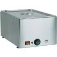 TABLE CHAUFFANTE POUR COMPTOIR BAIN MARIE - MOD. BMA - Structure en acier inox - Thermostat réglable +30°/+90°C - Voltage V230 50/60 Hz