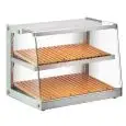 Vitrine d’exposition neutre - Mod BRD 100 - Socle en acier inoxydable - Dimensions cm L 98,9 x P 45,7 x H 51,6