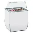 PRÉSENTOIRS VITRINES À CREME GLACÉE - MOD. VETRINA BR 4 SK - CAPACITÉ LT. 170 - TEMPÉRATURE -18°/-25°C - Dim. cm. L 78 x P 64 x h 118,1 - Norme CE