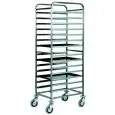 CHARIOT PORTE PLAQUES POUR PÂTISSERIE - MOD. CA1482T20 - Entièrement en acier inoxydable - Capacité de 20 plaques de 60x40 cm - Dimensions cm L 52 x P 72 x 182 H