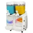 MACHINE À GRANITÉ CAB - MOD GRANES 2 - CONVIENT ÉGALEMENT POUR LES CRÈMES, LES YAOURTS GLACÉS, LES SORBETS ET LES ENTREMETS FROIDS - 2 CUVES - 1 COMPRESSEUR - CAPACITÉ 5,5 + 5,5  L - Dim. L 43 x P 40 x h 70 cm - NORME CE
