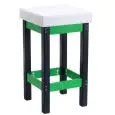 Billot en polyéthylène avec tabouret en polyéthylène Euroceppi