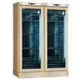 VITRINE RÉFRIGÉRÉE POUR VIN - Mod ENY 820 N NATURAL - STATIQUE - TEMPÉRATURE °C +4/+18 - N. 2 PORTES EN VERRE - STRUCTURE EN BOIS FRÊNE NATUREL - CAPACITÉ BRUTE Lt. 764 - CAPACITÉ NETTE Lt. 604 - PUISSANCE W 244 - ALIMENTATION 220/50Hz MONOPHASÉE - DIMENS