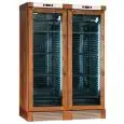 VITRINE RÉFRIGÉRÉE POUR VIN - Mod ENY 820 N NM - STATIQUE - TEMPÉRATURE °C +4/+18 - 2 PORTES EN VERRE - STRUCTURE EN BOIS NOYER MOYEN - CAPACITÉ BRUTE de 764 litres - CAPACITÉ NETTE de 604 litres - PUISSANCE de 244 W - ALIMENTATION 220/50Hz MONOPHASÉ - DI