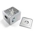 RÉCHAUFFEUR THERMORÉGULÉ - MOD. NERONE STATIC 2/3 PLUS - TEMPÉRATURE  °C +24/+99 - ALIMENTATION V 230/50Hz MONOPHASÉ - PUISSANCE  W 1150 - Norme CE