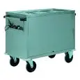 CHARIOT CHAUFFANT BAIN MARIE - MOD. CT ARMS - Équipé d'armoir - Tout en acier inox - Compartiment supérieure,double paroi isolée - Voltage V230 50/60 Hz
