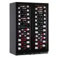 VITRINE RÉFRIGÉRÉE POUR VIN - Mod EY355I3VD NL - VENTILÉE - TEMPÉRATURE +2°/+20°C / +2°/+12°C / +12°/+20°C - 2 PORTES EN VERRE - STRUCTURE EN TÔLE LAQUÉE NOIRE - CAPACITÉ BRUTE DE 872 L - PUISSANCE 260 W - ALIMENTATION 220/50Hz MONOPHASÉE - DIMENSIONS cm 