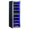 Vitrine réfrigérée pour vin - Mod CW 518DT - Ventilée - Température °C +5/+20 et +12/+20 - Capacité Lt 520 - Dimensions cm L 59,5 x P 77 x H 185,1