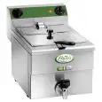 FRITEUSE ÉLECTRIQUE DE COMPTOIR - AVEC ROBINET - MOD. MFR10R - CAPACITÉ CUVE D' HUILE 10 L -  ALIMENTATION 230 V /50-60Hz MONOPHASÉE - PUISSANCE 3,50 kW - DIM. L 30 x P 48 x h 35 cm  - NORME CE