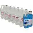 Détergent, 6 bidons de 6 kg et Brillantant, 1 bidon de 5 kg